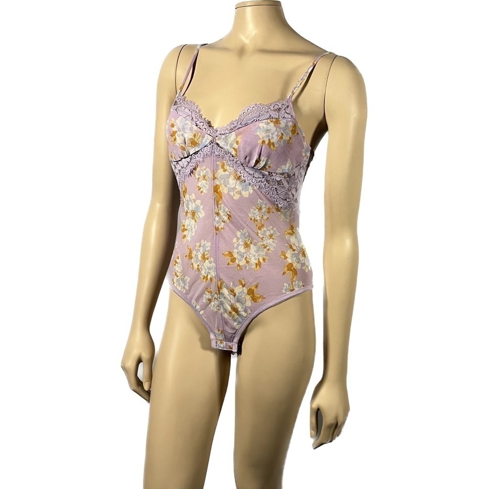 NWT Free People Intimately Monday Morning Lace Floral Bodysuit